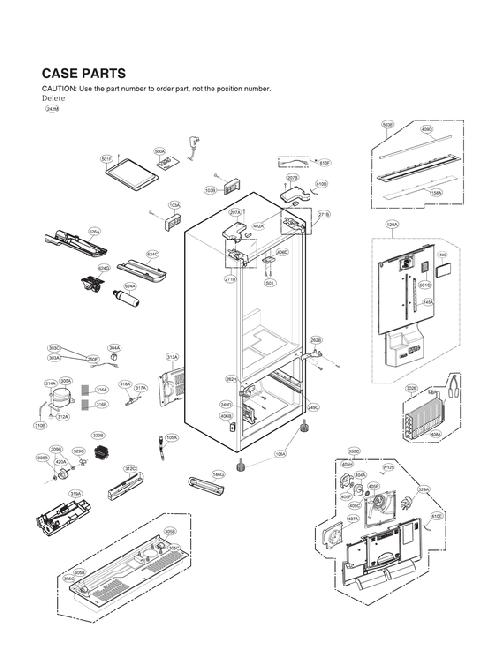 LG LFXS28596S/01 Dispenser Funnel Assembly Genuine OEM
