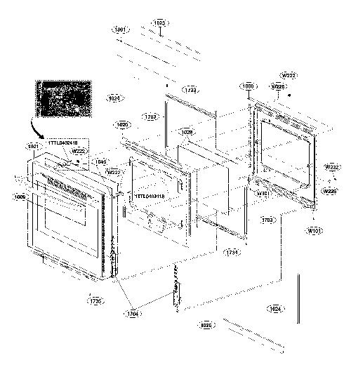 LG LRE3194ST Electric Range - Oven/Stove Parts