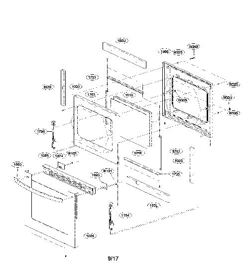 LG LRG3081ST Range Oven/Stove Parts
