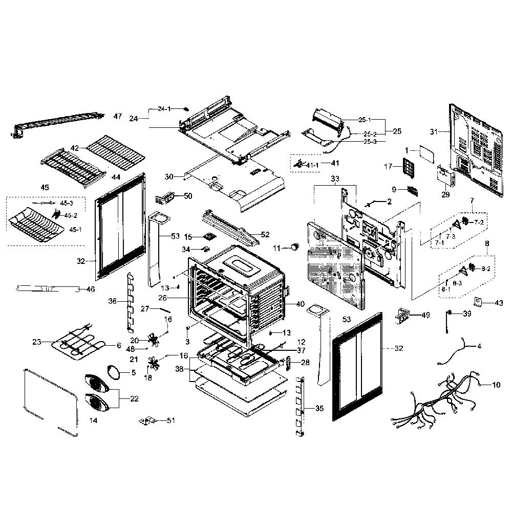 Samsung oven parts diagram xaa appliancepartspros microwave