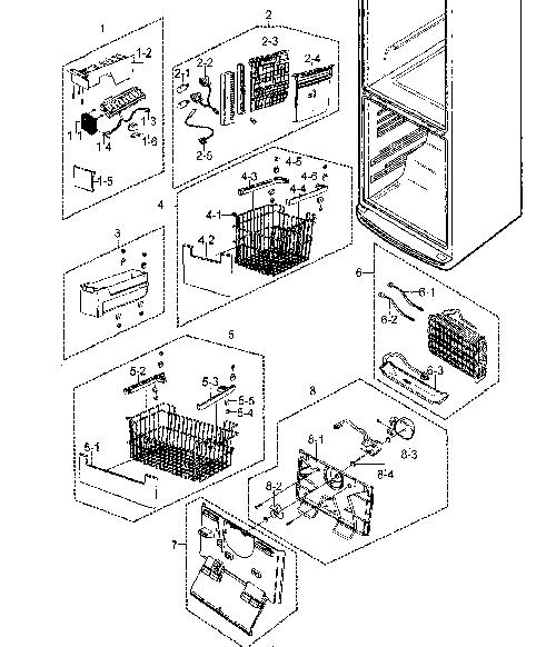 Samsung RB215LABP Refrigerator Parts