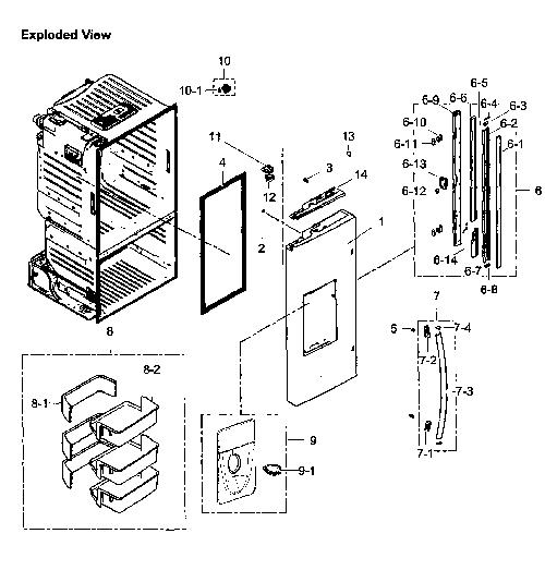 Samsung RF261BEAESR Refrigerator Parts