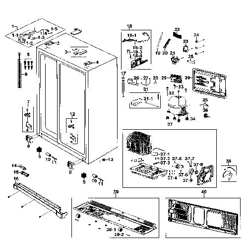 Samsung RS267TDWP/XAA Refrigerator Parts – GenuineReplacementParts.com