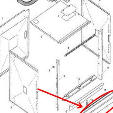 Bosch Part# 00142069 Air Vent Housing (OEM)