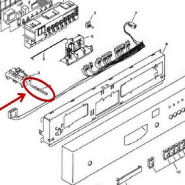 Bosch Part# 00168897 On/Off Switch Shaft (OEM)