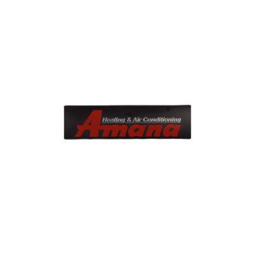 Goodman Part# 0161R00010P Amana Nameplate - Genuine OEM