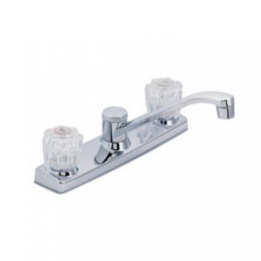 EZ-FLO Part# 10161 Deck Mount Kitchen Faucet Washerless With Spray (OEM)