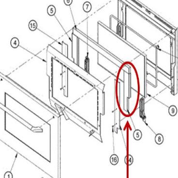 Dacor Part# 105353 Door Side Insulation (OEM)