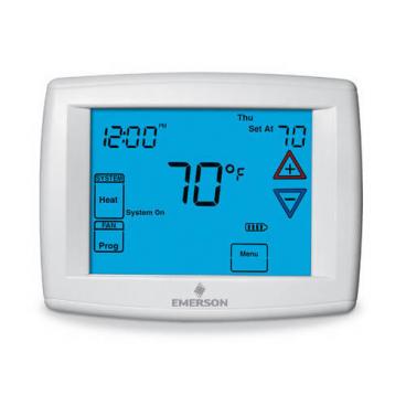 White Rodgers Part# 1F95-1291 Emerson Blue 12in Touchscreen Thermostat w/ Humidity Control (OEM)