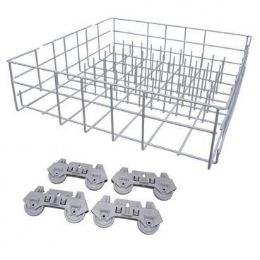 Amana RST309/ALL Complete Lower Dishrack Assembly (w/wheels) - Genuine OEM
