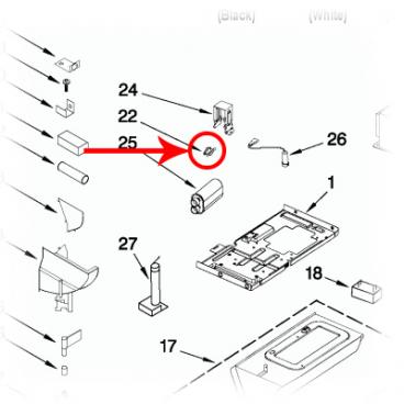 Jenn-Air JMV9186WB1 Fixed Hood Thermostat - Genuine OEM