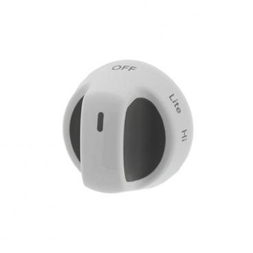 KitchenAid KGRS205TBL0 Range Control Knob (White, Gray) - Genuine OEM