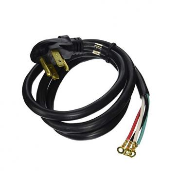 Whirlpool 4KWED4605FW0 Dryer Power Cord (Black) - Genuine OEM