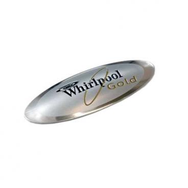 Whirlpool GY397LXUB02 Front Nameplate (Gold) - Genuine OEM