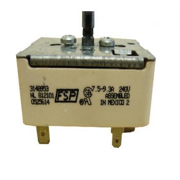 Whirlpool RF385PXGQ1 8in Burner Infinite Switch - Genuine OEM