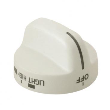 Whirlpool SF365PEGN0 Burner Knob (White) - Genuine OEM