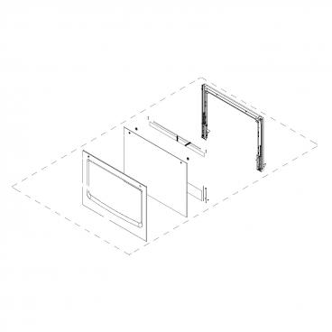 Whirlpool WOC54EC0HB00 Door Assembly (Stainless) - Genuine OEM