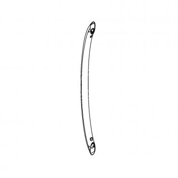 Whirlpool WRS331SDHW00 Refrigerator Door Handle (White) - Genuine OEM
