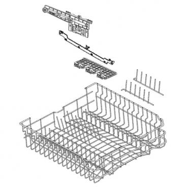 Frigidaire Part# 405538442 Dishrack Assembly - Genuine OEM