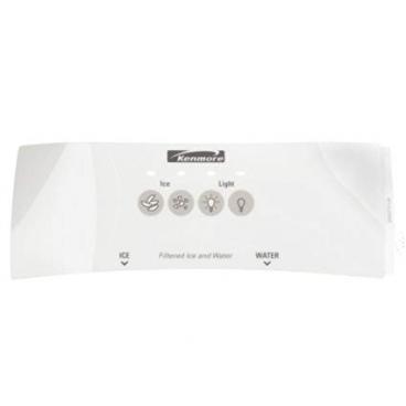 Kenmore 253.5462340B Dispenser Control Overlay/Cover Label (White) - Genuine OEM
