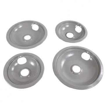 Kenmore 790.45489501 Burner Drip Bowls (Kit of 4) -grey - Genuine OEM