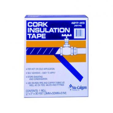 Nu-Calgon Part# 4217W3 Cork Insulation Tape (OEM) 2 Inch X 1/8 Inch X 30 Inch