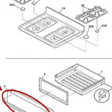 Frigidaire Part# 5303935344 Overlay Assembly (OEM)