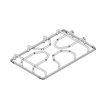 Frigidaire Part# 5304498875 Burner Grate (Center, Black) - Genuine OEM