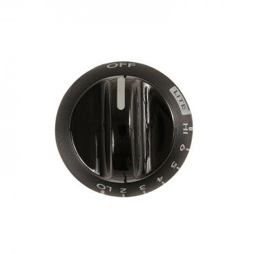 Frigidaire Part# 5304501823 Center Burner Knob (Black) - Genuine OEM