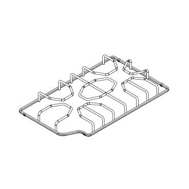 Frigidaire Part# 5304513519 Burner Grate (Left, Black) - Genuine OEM