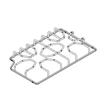 Frigidaire Part# 5304513520 Burner Grate (Right, Black) - Genuine OEM