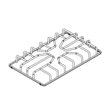 Frigidaire Part# 5304513521 Burner Grate (Middle, Black) - Genuine OEM