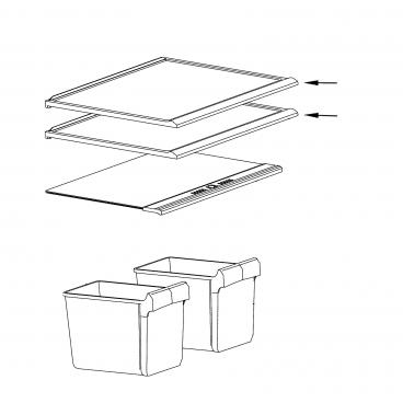 Frigidaire Part# 5304518516 Shelf - Genuine OEM