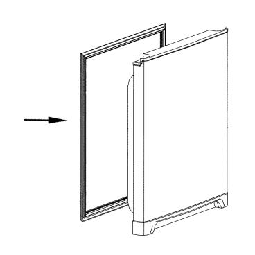 Frigidaire Part# 5304518530 Door Gasket (Freezer, White) - Genuine OEM
