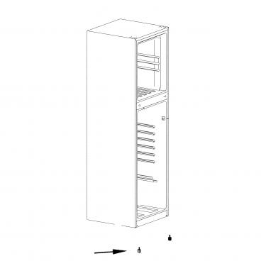 Frigidaire Part# 5304518535 Foot (White) - Genuine OEM