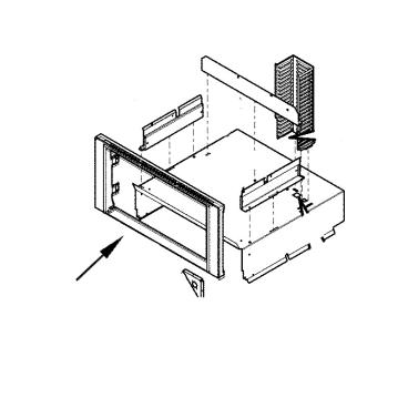 Frigidaire Part# 5304518862 Frame Assembly (Black) - Genuine OEM