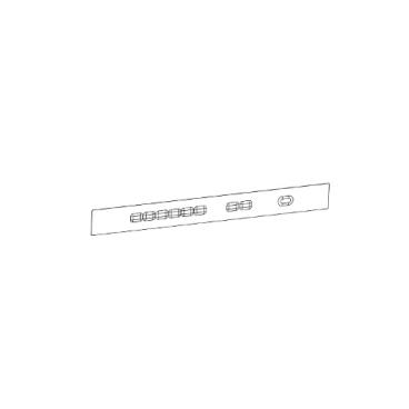 Frigidaire Part# 5304519933 Control Panel Overlay (Black) - Genuine OEM
