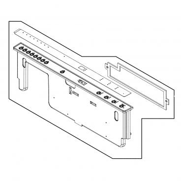 Frigidaire Part# 5304520584 Console Assembly (White Overlay) - Genuine OEM