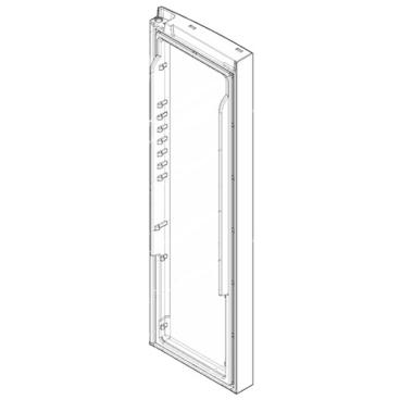 Frigidaire Part# 5304526963 Fresh Food Door Assembly (Black Stainless) - Genuine OEM