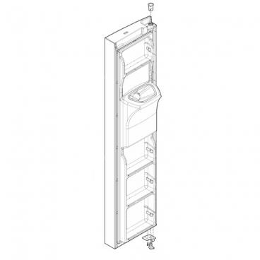 Frigidaire Part# 5304527005 Freezer Door Assembly (Stainless) - Genuine OEM
