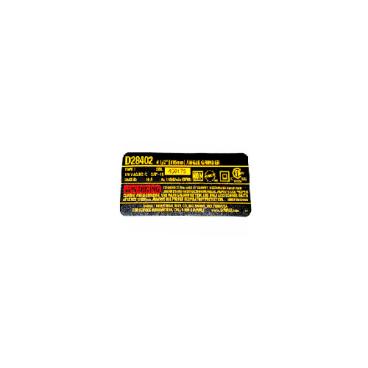 Dewalt Part# 629109-00 Name Plate - Genuine OEM