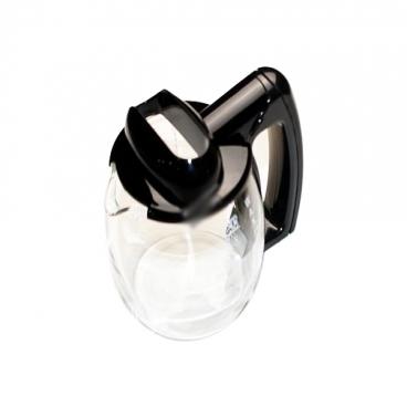 Delonghi Part# 7332183800 4 Cup Glass Carafe (OEM) Black