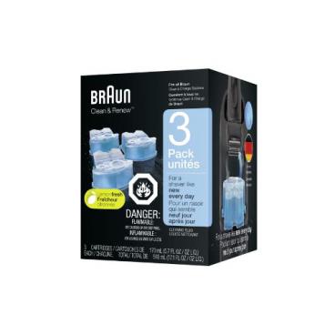 Braun Part# 81756882 Clean Cartridge (3 Pack) - Genuine OEM