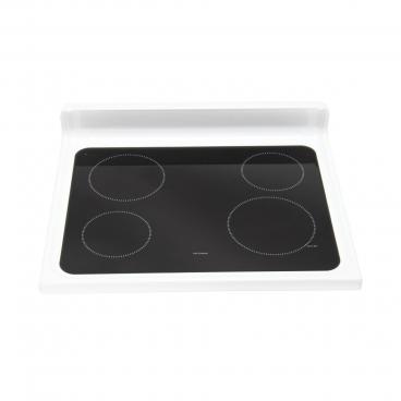 GE ABS45DF1WS Glass Cooktop Assembly (White) - Genuine OEM
