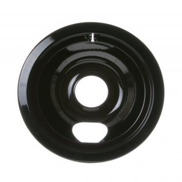 GE JB250RIF1SS Burner Drip Bowl (6 in, Black) - Genuine OEM