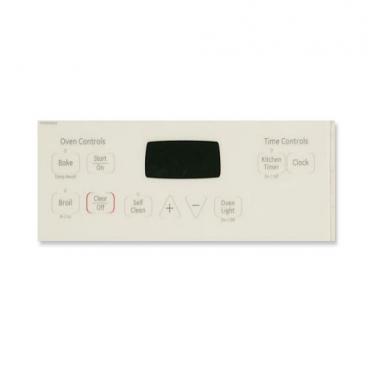 GE JB620DR1BB Button Control Faceplate (white) - Genuine OEM