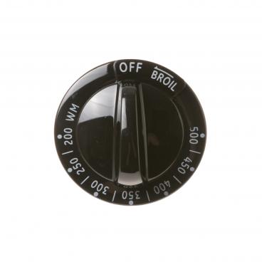 GE JBS03BM1WH Temperature Control Knob (Black) - Genuine OEM