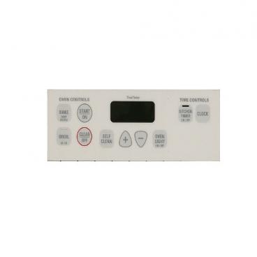 GE JGBP25WEL1WW Oven Controls Button Overlay (White) - Genuine OEM
