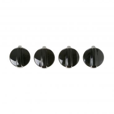 GE JGBP86BEB4BB Burner Control Knob Kit (4 Pack) - Genuine OEM