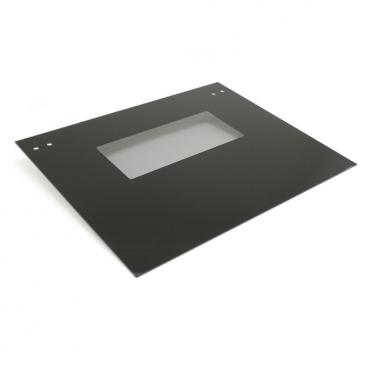 GE JGRP20BEJ2BB Glass Outer Oven Door Panel (Black) - Genuine OEM